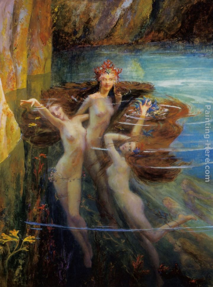 Gaston Bussiere Les Nereides